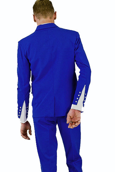 Bond SmartSuit | Jacket | Cobalt Blue & White Satin