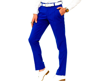 Cobalt Blue Suit Pants | matches Bond Smart Suit